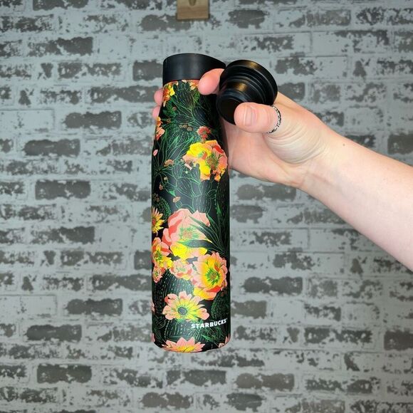 Starbucks | floral cactus water bottle stainless steel - Picture 3 of 6